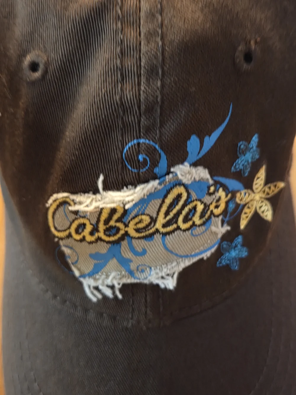 Girl's Cabela's Summer Teal & Brown Tee T-shirt XL & Matching Hat New /wtags